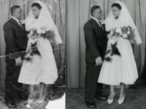 black and white photo restoration
